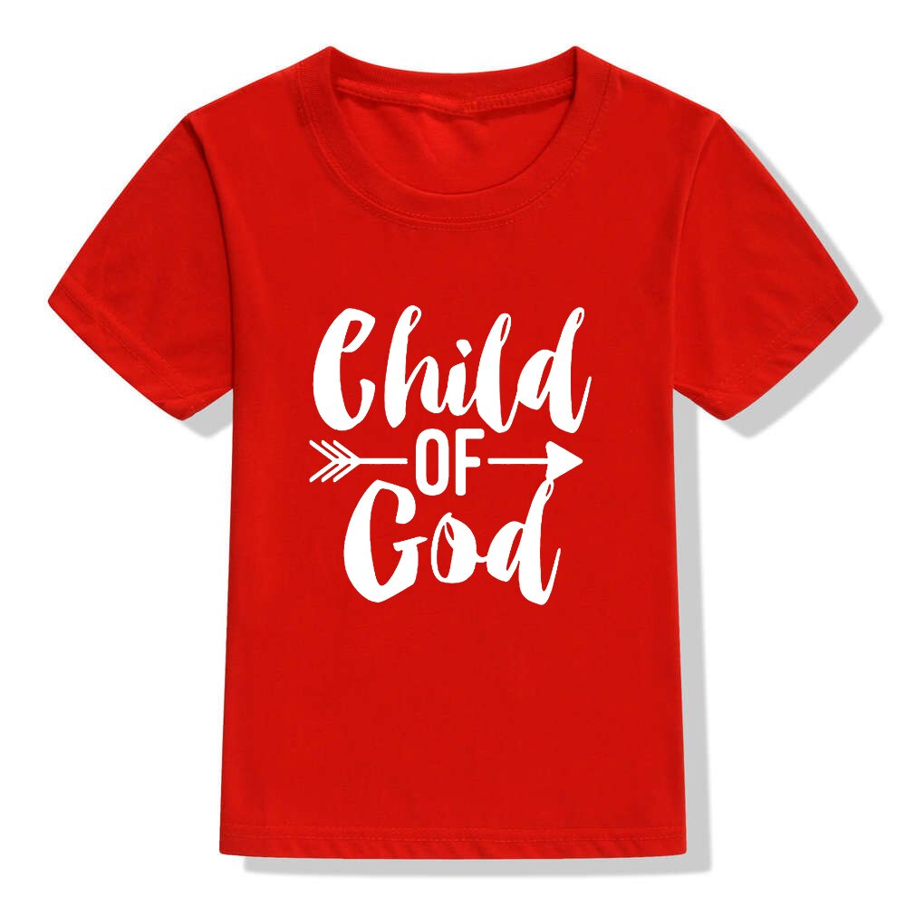 Child of God Toddler Kids Color T-Shirt Boy Girl Baby Born Crawling Short Sleeve Tops Holiday Faith Shirt Christian Easter Gifts