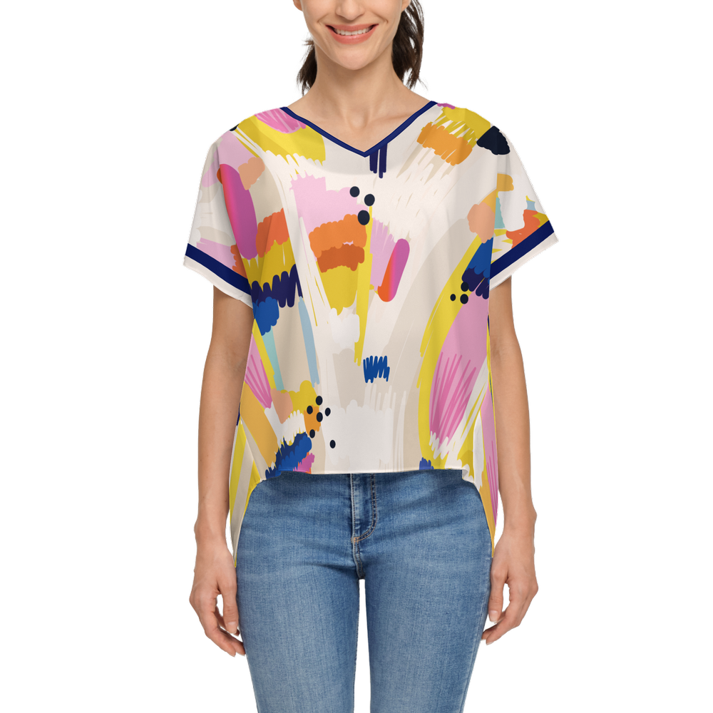 Women's Open Back Short-Sleeve shirt 001